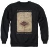 Trevco New Men's Harry Potter Marauders Map Words Crewneck Sweatshirt