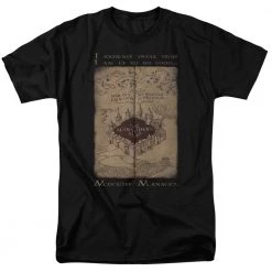 Trevco Tees Men's Harry Potter Marauders Map Words Tee