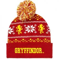 Bioworld Harry Potter Gryffindor Pom Beanie Accessories