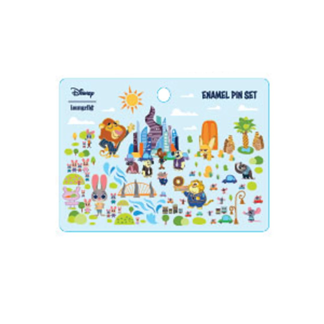 Loungefly Disney Zootopia 4Pc Enamel Pin Set 2 Loungefly Disney Zootopia 4Pc Enamel Pin Set