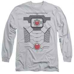 Trevco Men's Dc Comics Cyborg Uniform Long Sleeve Tee New