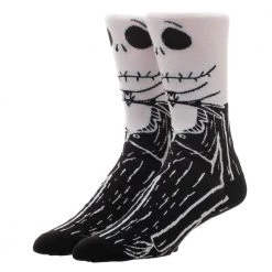 Bioworld New Disney The Nightmare Before Christmas Jack 360 Character Crew Socks