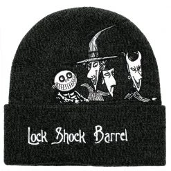 Bioworld New Disney The Nightmare Before Christmas Lock Shock & Barrel Peek-A-Boo Beanie