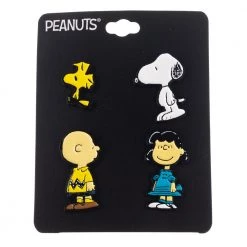 Bioworld Peanuts Charlie Brown 4Pc Enamel Pin Set