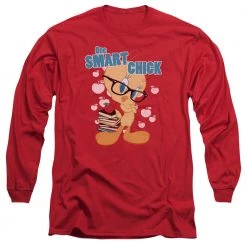 Trevco Men's Looney Tunes One Smart Chick Long Sleeve Tee
