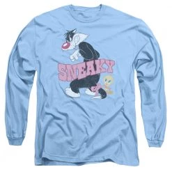Trevco New Men's Looney Tunes Sneaky Long Sleeve Tee