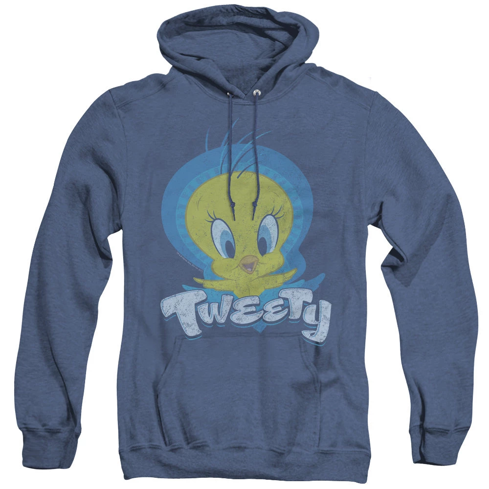 Trevco Men's Looney Tunes Tweety Swirl Heather Pullover Hoodie 1 Trevco Men's Looney Tunes Tweety Swirl Heather Pullover Hoodie
