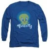 Trevco Men's Looney Tunes Tweety Swirl Long Sleeve Tee New