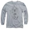 Trevco Men's Looney Tunes Faded Taz Long Sleeve Tee New