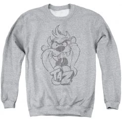 Trevco Men's Looney Tunes Faded Taz Sweatshirt