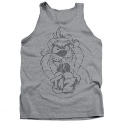 Trevco Men's Looney Tunes Faded Taz Tank Top New