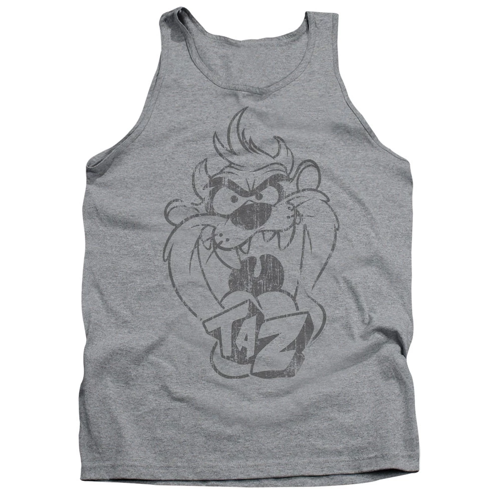 Trevco Men's Looney Tunes Faded Taz Tank Top New 1 Trevco Men's Looney Tunes Faded Taz Tank Top New