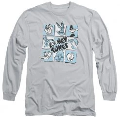 Trevco Men's Looney Tunes The Looney Bunch Long Sleeve Tee New