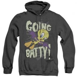 Trevco New Men's Looney Tunes Going Batty Heather Pullover Hoodie