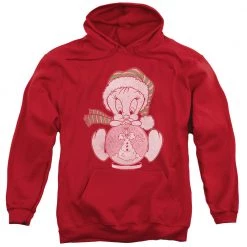Trevco Men's Looney Tunes Tweety Globe Pullover Hoodie