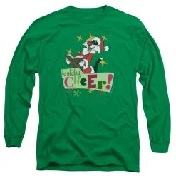 Trevco New Men's Looney Tunes Cheer Sylvester Long Sleeve Tee