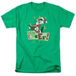 Trevco New Men's Looney Tunes Cheer Sylvester Tee