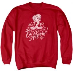Trevco Men's Looney Tunes Merry Tweety Sweatshirt