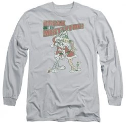Trevco Men's Looney Tunes Mistletoe Long Sleeve Tee New
