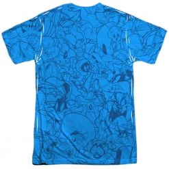 Trevco New Men's Looney Tunes Collage Of Characters Sublimated Tee