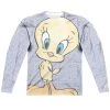 Trevco Men's Looney Tunes Tweety Girl Sublimated Long Sleeve Tee