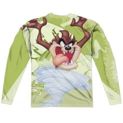 Trevco Men's Looney Tunes Taz Sublimated Long Sleeve Tee New