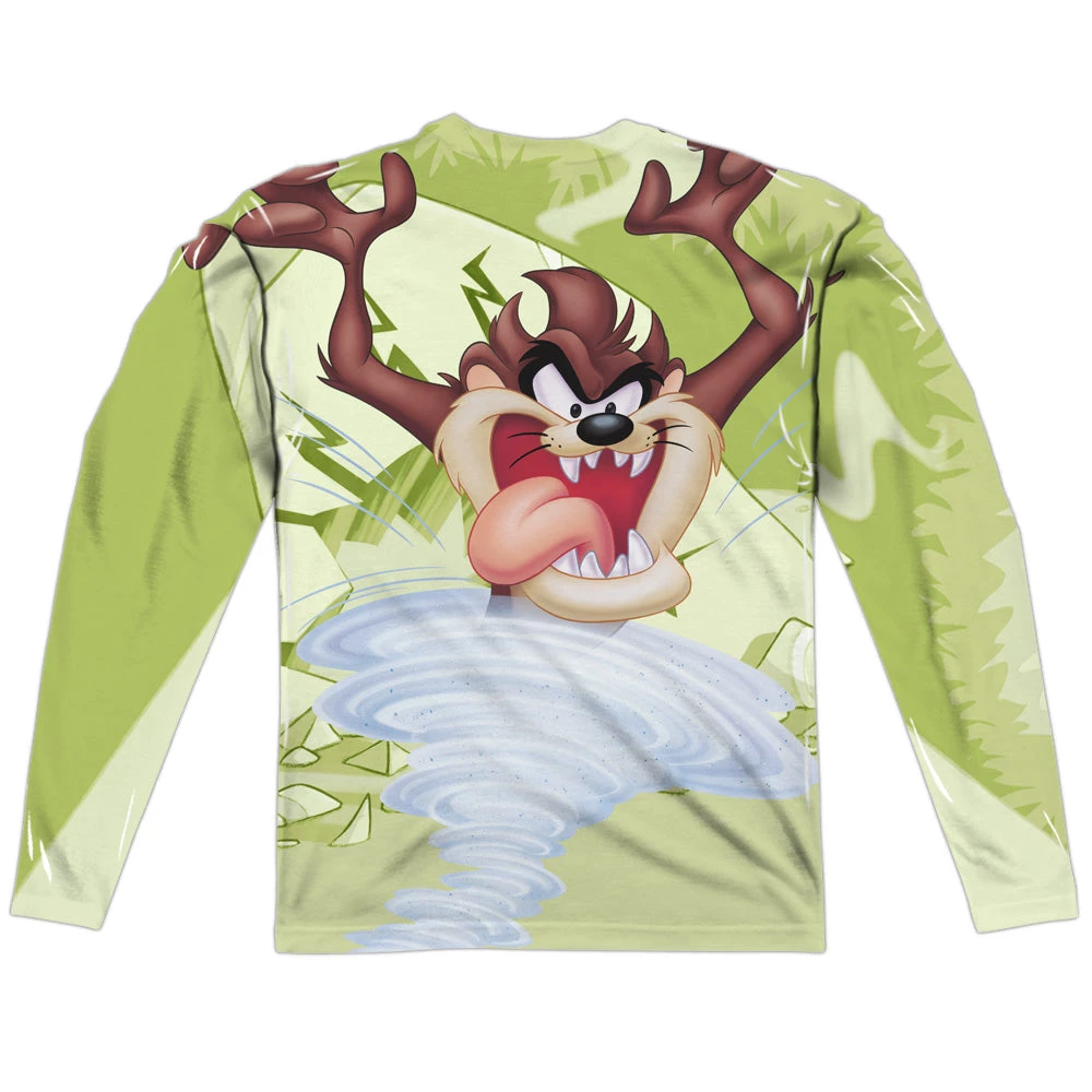 Trevco Men's Looney Tunes Taz Sublimated Long Sleeve Tee New 2 Trevco Men's Looney Tunes Taz Sublimated Long Sleeve Tee New
