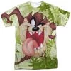 Trevco New Men's Looney Tunes Taz Sublimated Tee