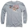 Trevco Men's Looney Tunes Taz For Prez 3 Long Sleeve Tee New