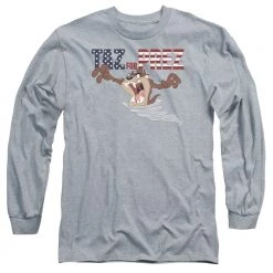 Trevco Men's Looney Tunes Taz For Prez 3 Long Sleeve Tee New