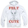 Trevco Men's Looney Tunes Felt Cute Pullover Hoodie