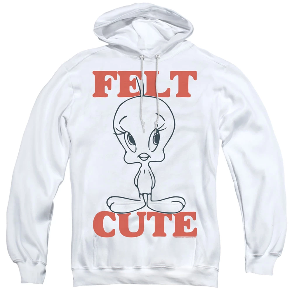 Trevco Men's Looney Tunes Felt Cute Pullover Hoodie 1 Trevco Men's Looney Tunes Felt Cute Pullover Hoodie