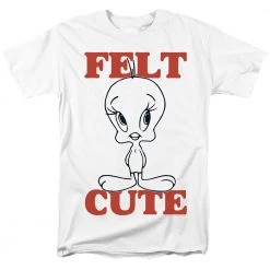 Trevco New Men's Looney Tunes Felt Cute Tee
