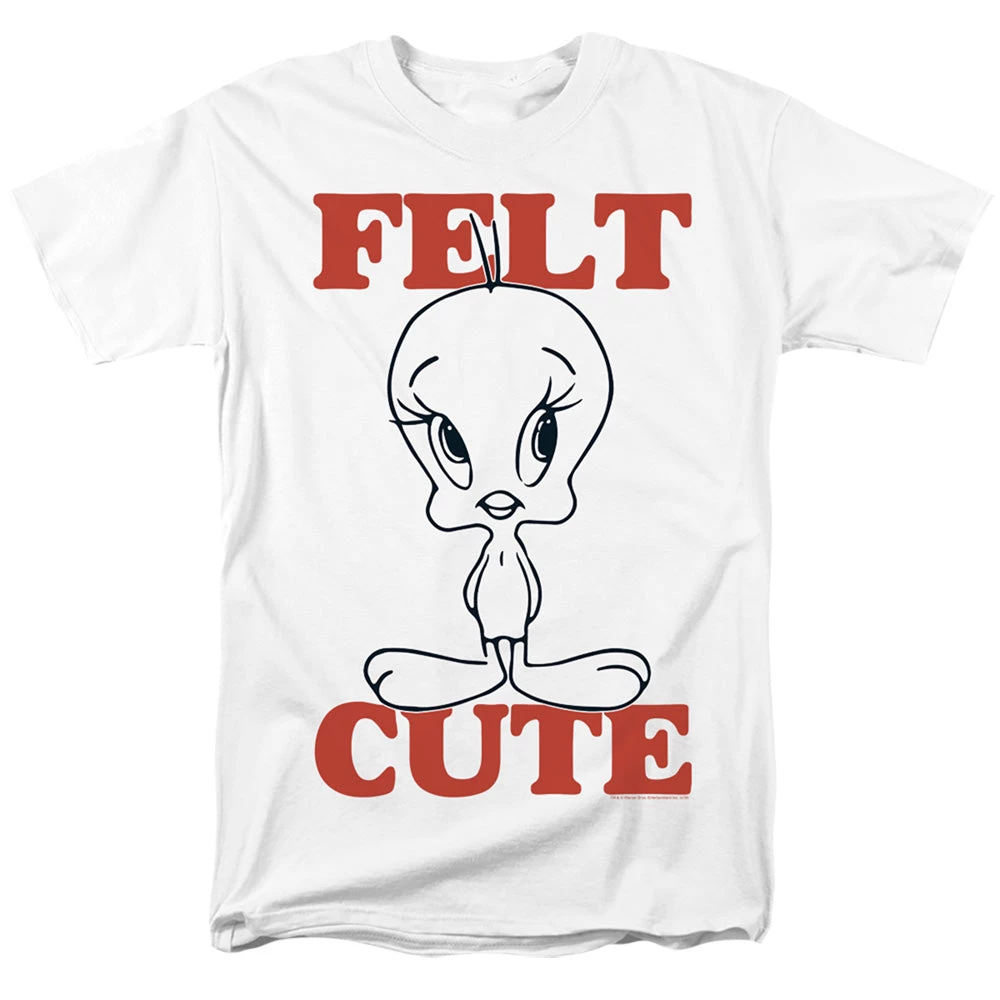 Trevco New Men's Looney Tunes Felt Cute Tee 1 Trevco New Men's Looney Tunes Felt Cute Tee