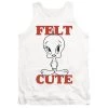 Trevco Men's Looney Tunes Felt Cute Tank Top