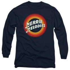 Trevco New Men's Looney Tunes Merrie Logo Long Sleeve Tee