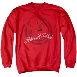 Trevco Men's Looney Tunes Thats All Folks Sweatshirt