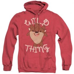 Trevco New Men's Looney Tunes Wild Thing Kid Heather Pullover Hoodie