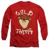 Trevco Men's Looney Tunes Wild Thing Kid Long Sleeve Tee