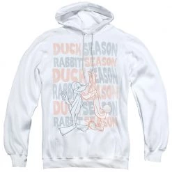 Trevco Men's Looney Tunes Duck Season Rabbit Season Pullover Hoodie New