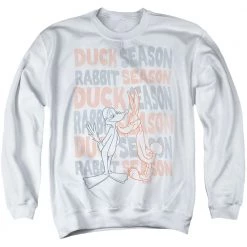 Trevco Men's Looney Tunes Duck Season Rabbit Season Sweatshirt