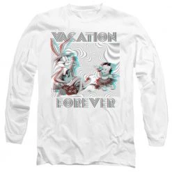 Trevco Men's Looney Tunes Vacation Forever Long Sleeve Tee