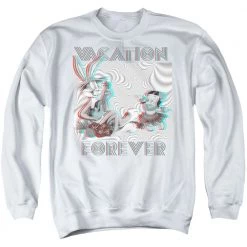 Trevco Men's Looney Tunes Vacation Forever Sweatshirt New