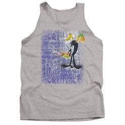 Trevco Men's Looney Tunes Graffiti Duck Tank Top New