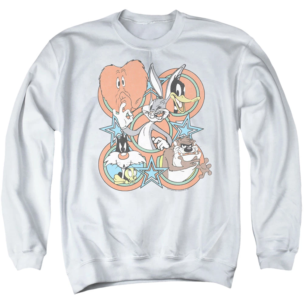 Trevco New Men's Looney Tunes Screen Stars Sweatshirt 1 Trevco New Men's Looney Tunes Screen Stars Sweatshirt
