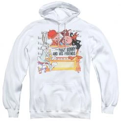 Trevco New Men's Looney Tunes Bugs And Friends Pullover Hoodie