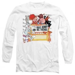 Trevco Men's Looney Tunes Bugs And Friends Long Sleeve Tee New