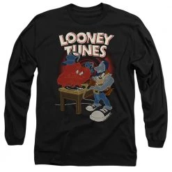 Trevco Men's Looney Tunes Dj Looney Tunes Long Sleeve Tee