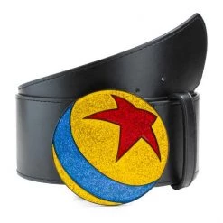 Buckle-Down Disney Pixar Glitter Pixar Luxo Ball Enamel Cast Buckle Pu Strap Belt New