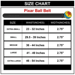 Buckle-Down Disney Pixar Glitter Pixar Luxo Ball Enamel Cast Buckle Pu Strap Belt New